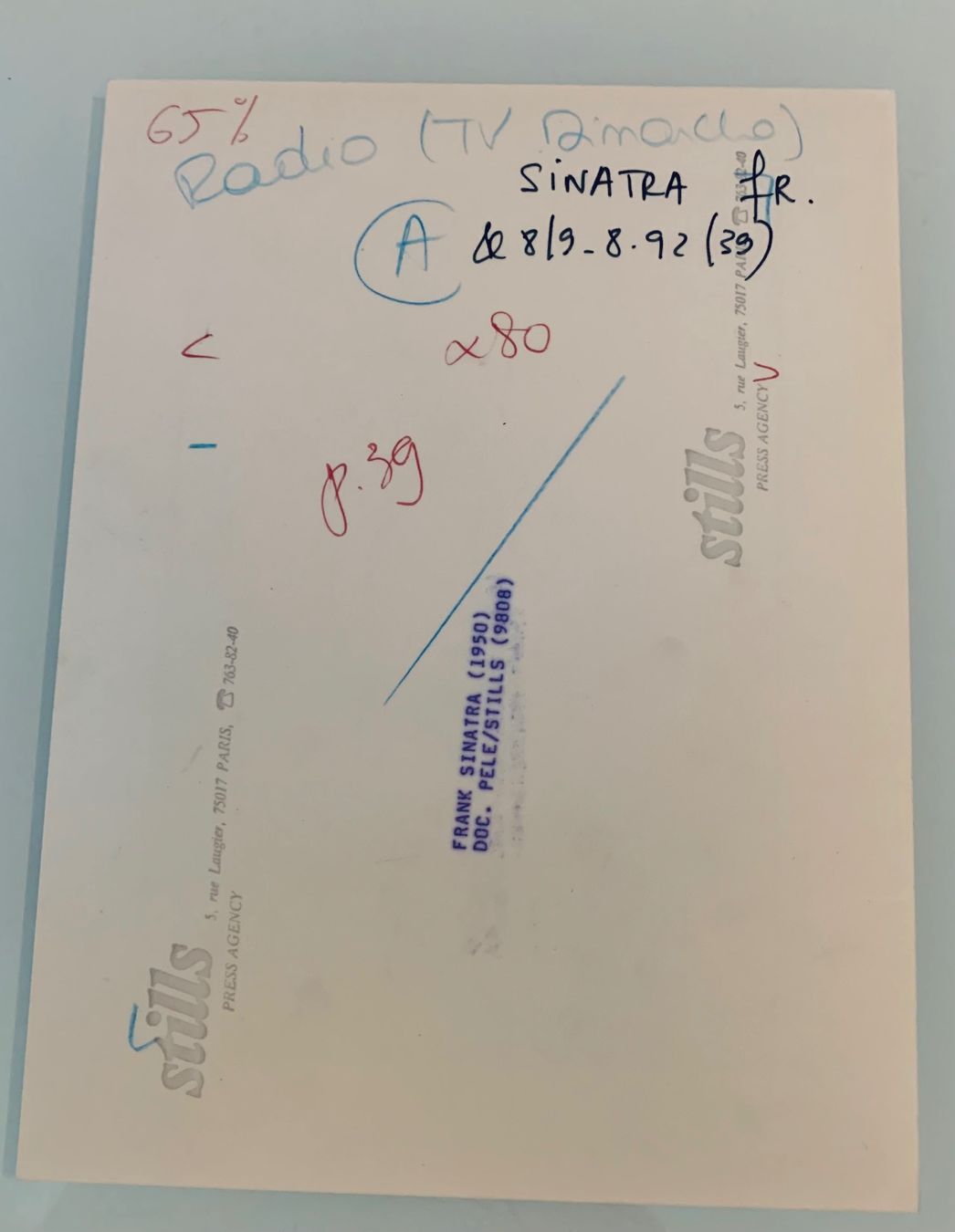 Poster & Bilder: Schönes Foto Frank Sinatra – Gebraucht aus Bern von Artbrokerswitzerland 1