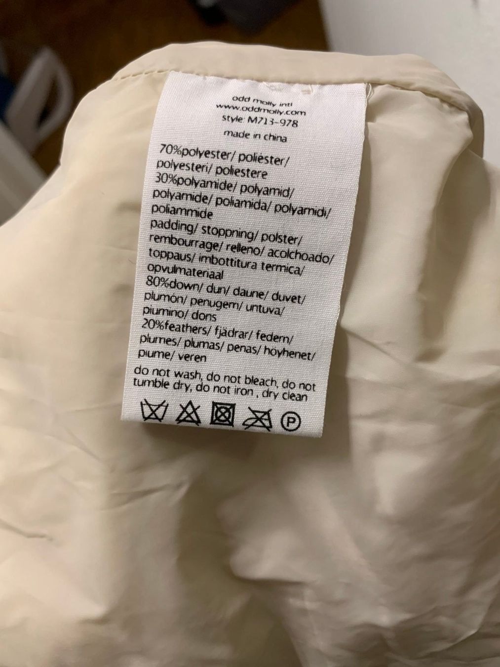 Odd Molly Jacken: Odd Molly veste hiver T. 40 beige – Gebraucht aus Sonceboz-Sombeval von michael.l 4