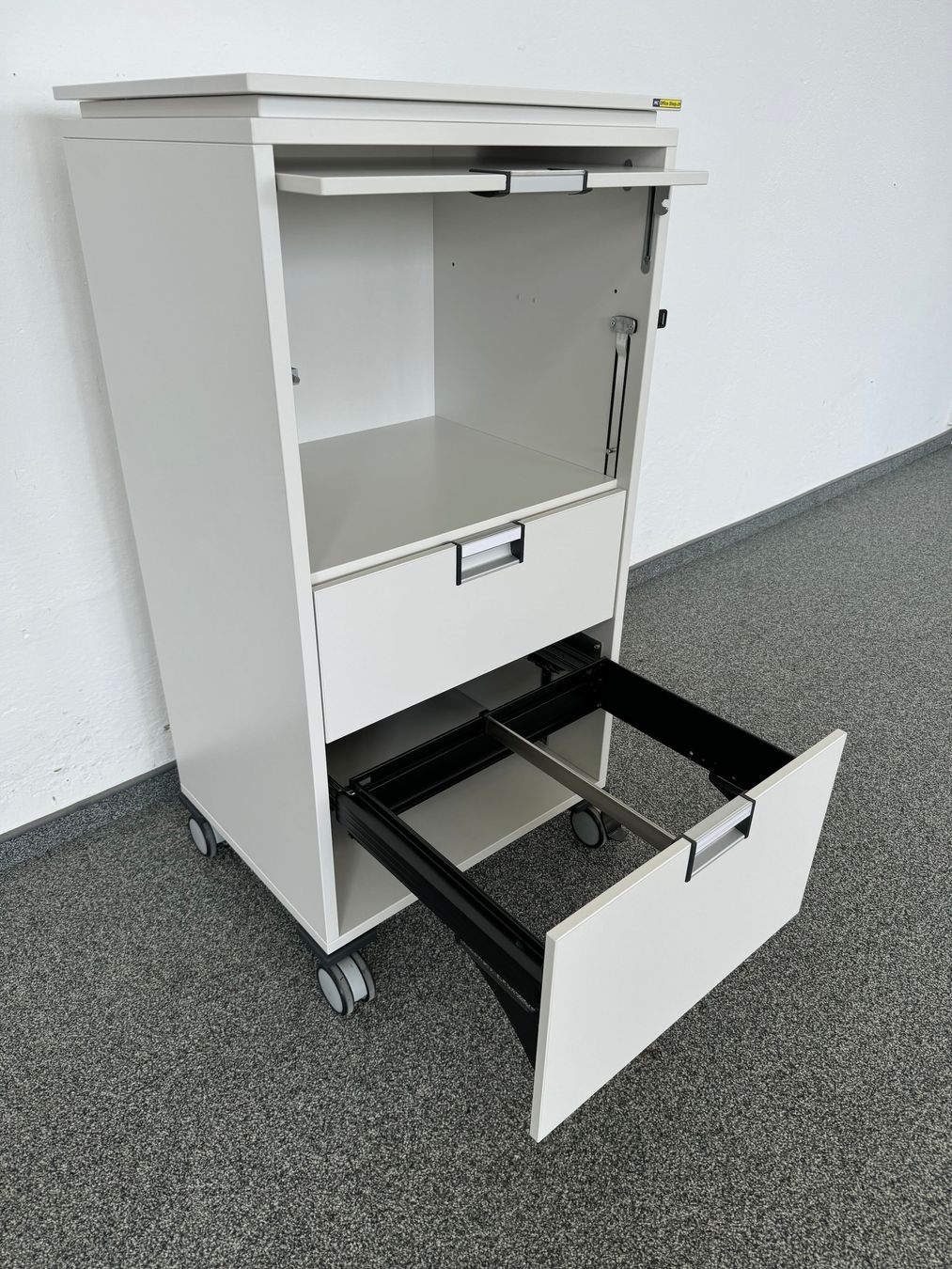 Steelcase Moby Roll-Caddy - Weiss - mit Hängerahmen - mit (Gebraucht ...
