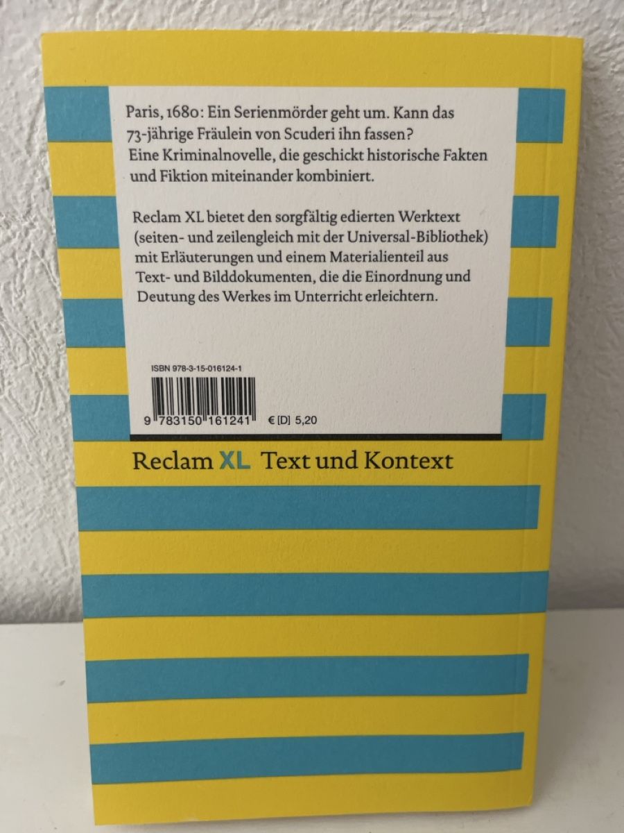 Libri: Das Fräulein von Scuderi – Nuovo (secondo la descrizione) da St.Gallen venduto da aid_7tl7 1