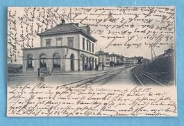 Bruggen (SG) - Bahnhof - Warten auf den Zug - 1905