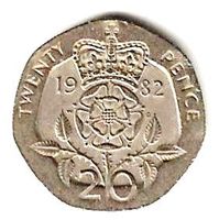 Münze 20 twenty Pence United Kingdom, 1982