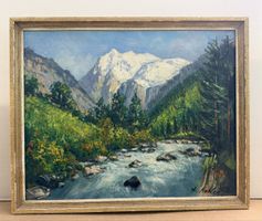 W. Kehler - Ölgemalde - Lütschinenschlucht