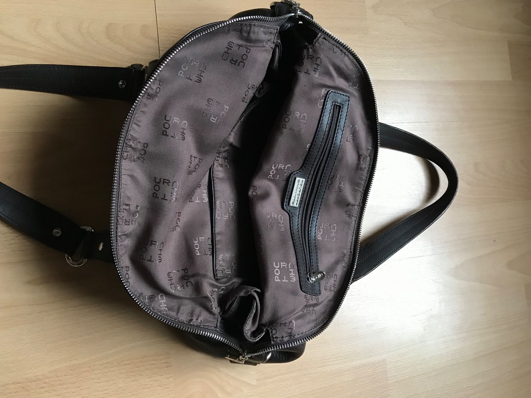 Borse: sac à main en cuir brun marque Pourchet – Usato da La Neuveville venduto da e_perriard 2