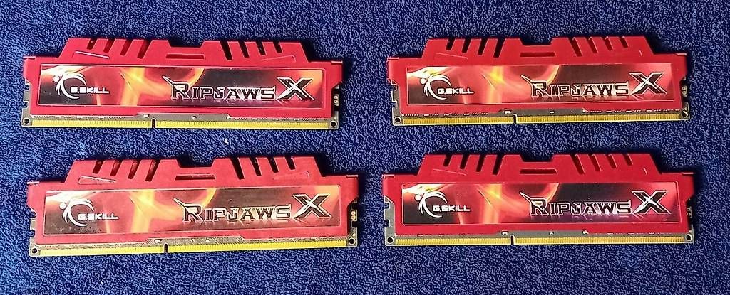 Memoria / RAM: G.Skill RipjawsX DDR3 4x8GB – Usato da Reinach BL venduto da GamixX 1