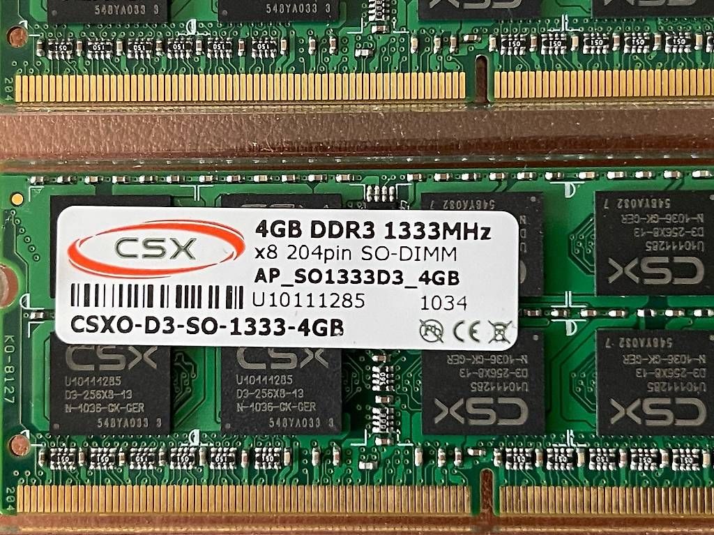 Lenovo Memory / RAM: 2x 4GB DDR3 1333MHz SO-DIMM – Gebraucht aus Luzern von svenindessau 1