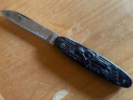 Taschenmesser Solingen mit Gravur guter Zustand Alt.