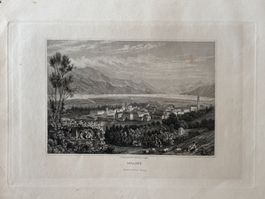 Locarno incisione 1830 circa, C. Frommel & H. Winklessoulp