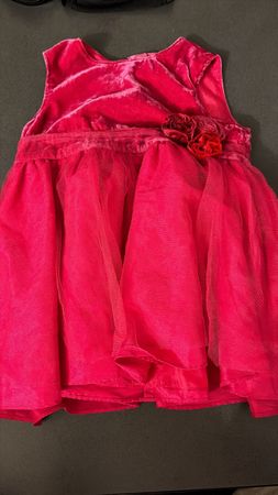 Kleid pink Samt Tüll Grösse 86 guter Zustand