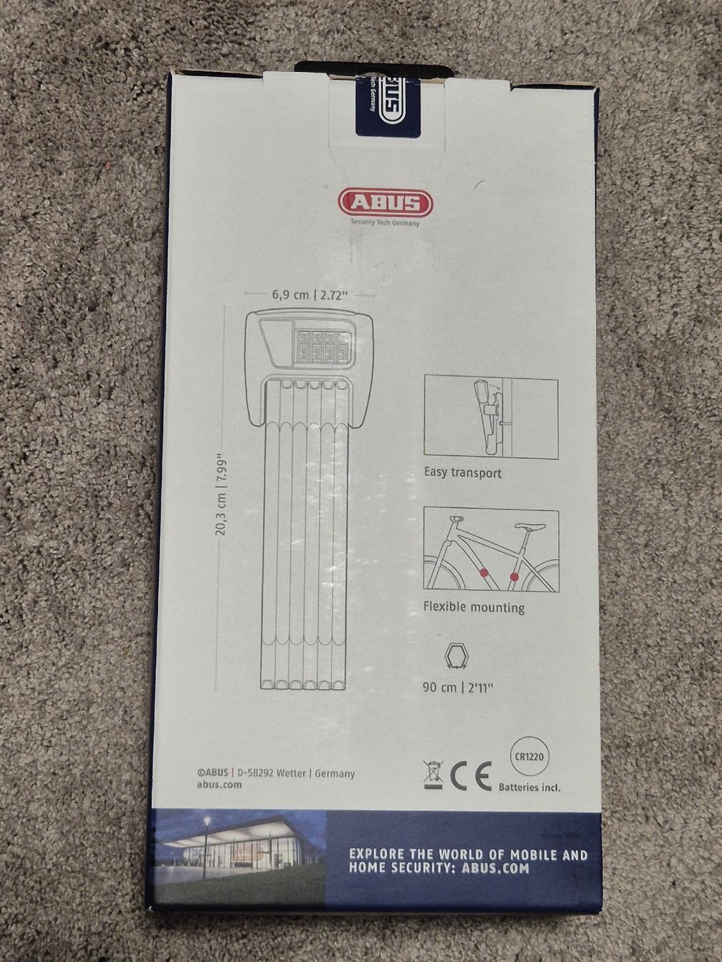 Abus Schlösser: ABUS Bordo Combo 6000C/90 LED – Neu – Neu und originalverpackt aus Thun von ThunerSammler 1