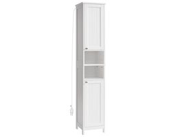 Badezimmerschrank mit Beleuchtung wolkenweiß ALVINA