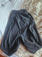 Schwarze DesignerTiefschritt Hose S