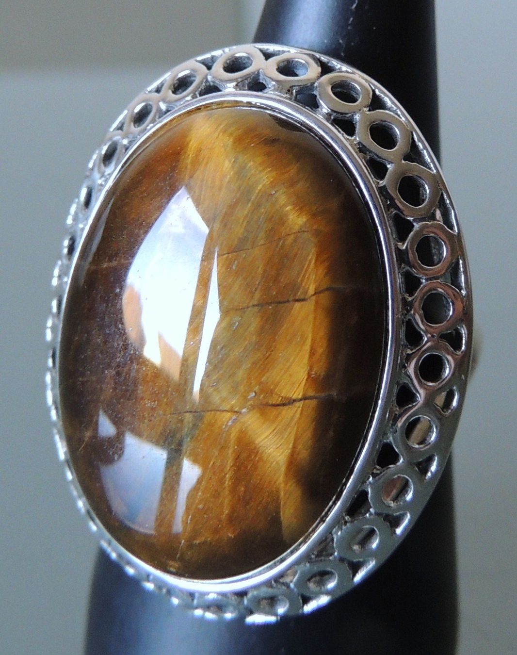 Anelli: Tigerauge Silber 925 Fingerring Gr. 57 – Nuovo e nell'imballaggio originale da Waldenburg venduto da schaller707 3