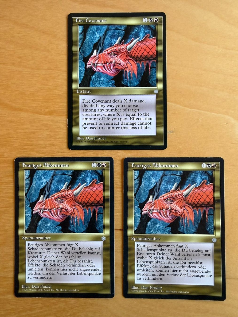 Magic The Gathering Carte collezionabili: 3x Fire Covenant // Ice Age // Eiszeit // Magic – Usato da Binz venduto da Tempelritter