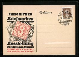 Chemnitz, Briefmarken Ausstellung 1927