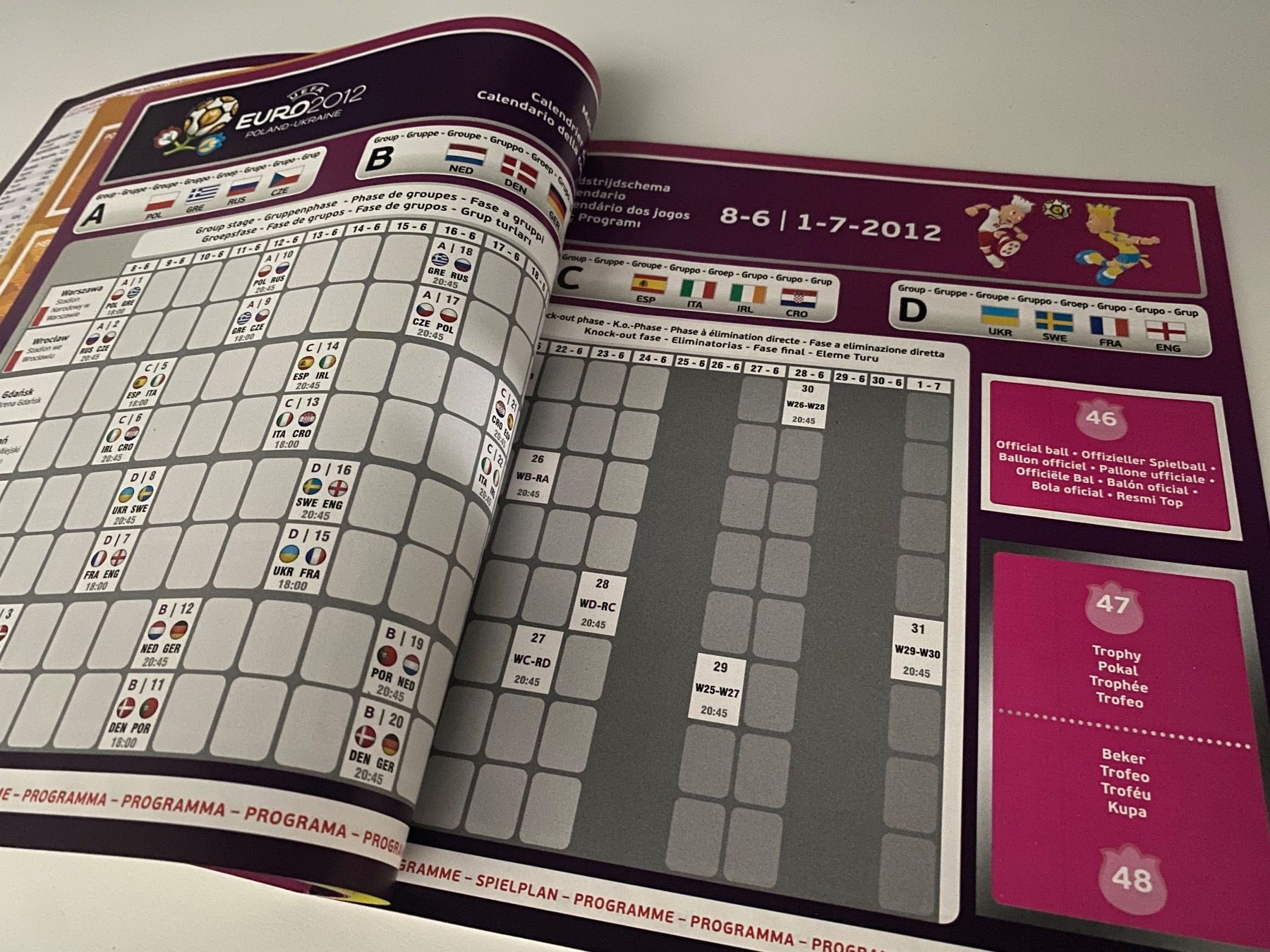 Panini Album: Panini Leeralbum EM 2012. Selten. Version Frankreich – Usato da Hergiswil LU venduto da FcMalkov 2