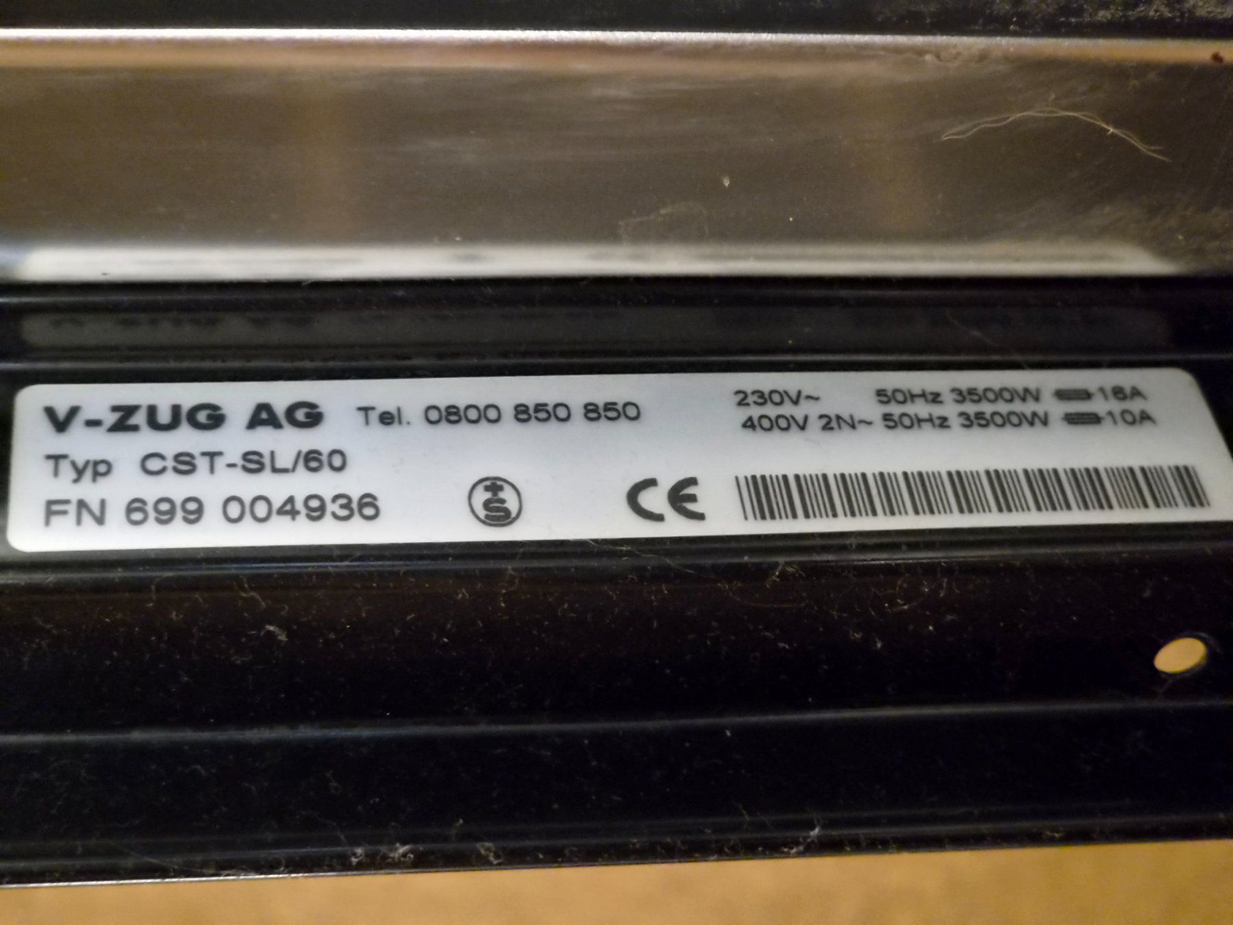 V-Zug Küchengeräte: V-ZUG Kombisteamer – Gebraucht aus Kollbrunn von risi04 2