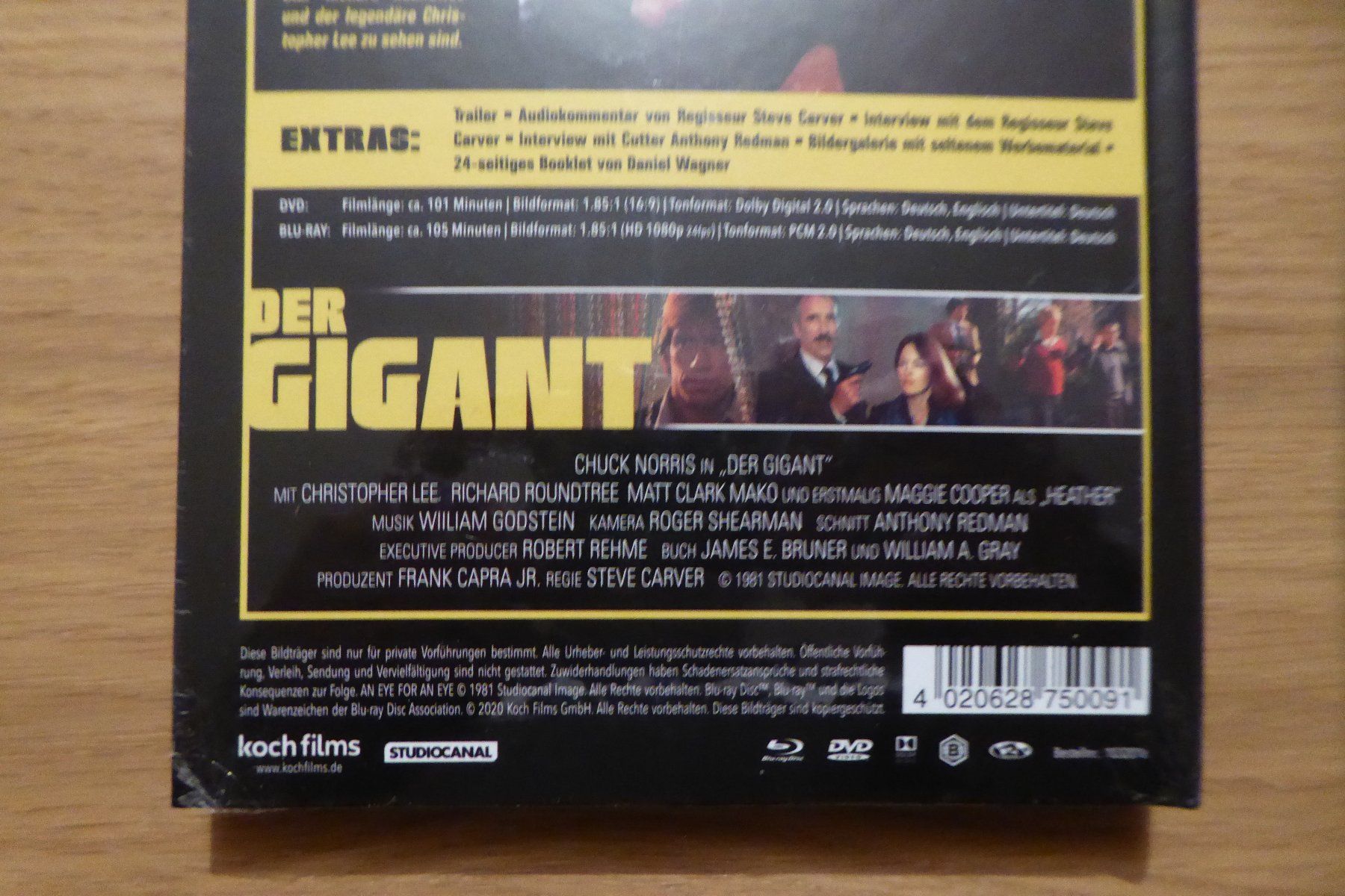 Tutti i DVDs: Mediabook Chuck Norris Der Gigant – Nuovo e nell'imballaggio originale da Allschwil venduto da Summelsarium 3
