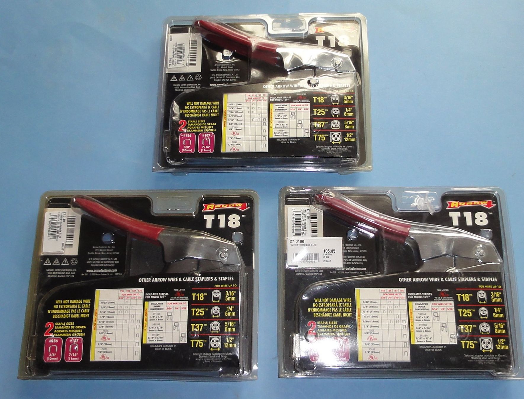 Tutti gli attrezzi: 3 Stück Arrow T18 - Profi Handtacker - neu – Nuovo e nell'imballaggio originale da Waldenburg venduto da Rcparts
