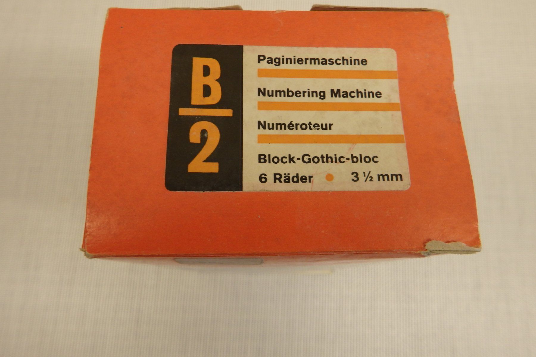 Timbri: Nummerierungs-Stempel oder Paginiermaschine Reiner B2 – Usato da Bischofszell venduto da Museumscafe 9