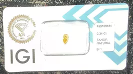 Diamante 0.34ct, Fancy natural, SI 1