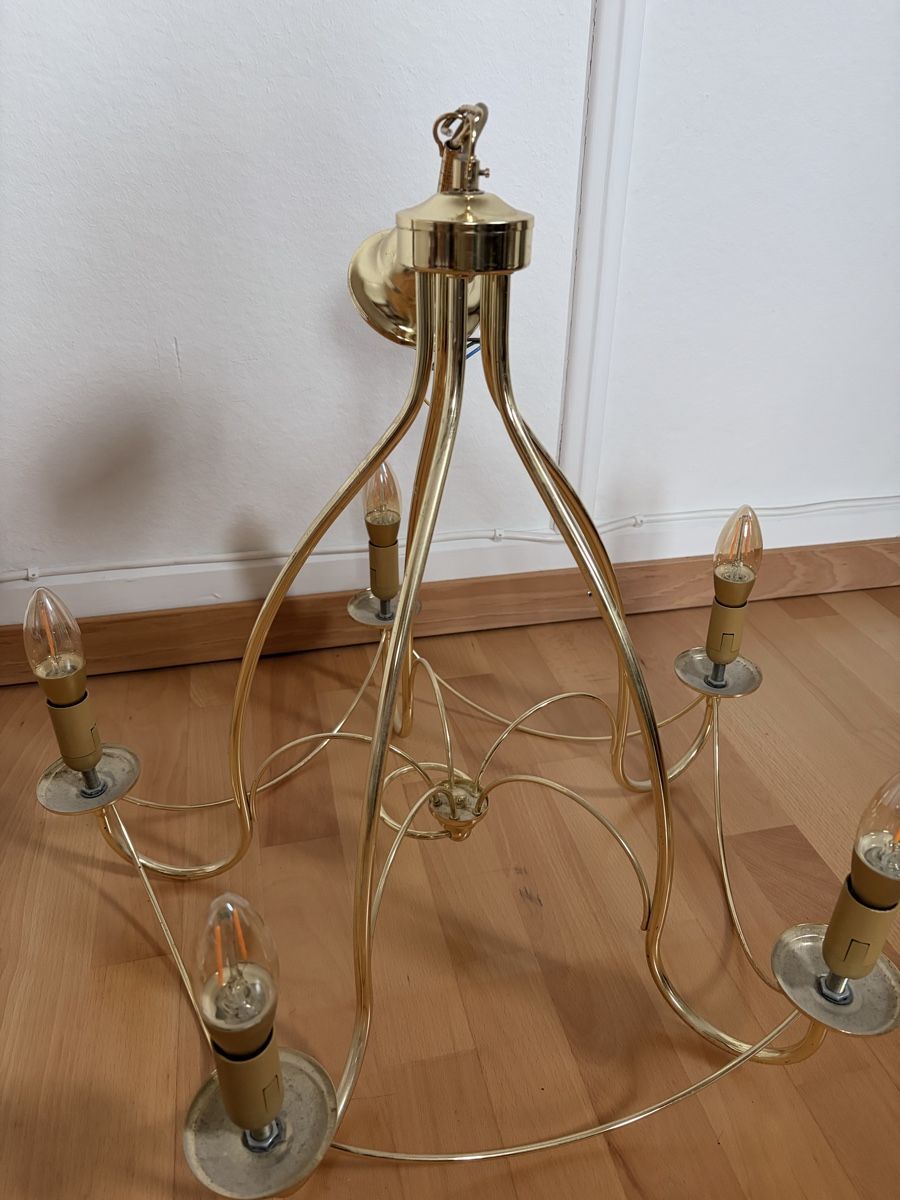 Lustres & lampes de plafonds: Goldener Kronleuchter – D'occasion à Buch am Irchel par emi_cgg7 4