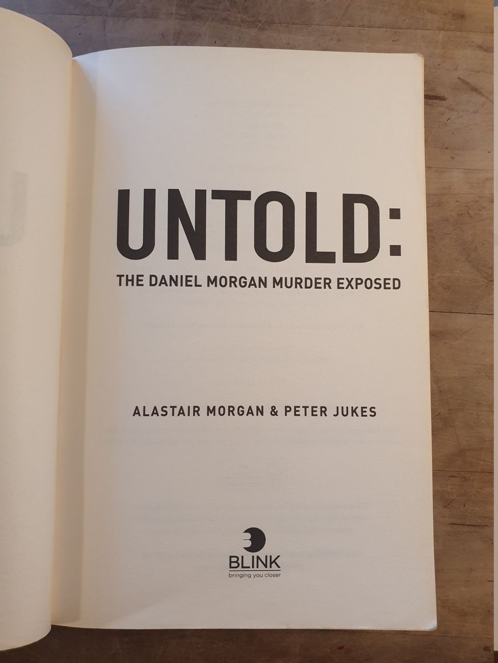 Libri: Untold Alastair Morgan Peter Jukes Blink – Usato da Zürich venduto da loosebone 1