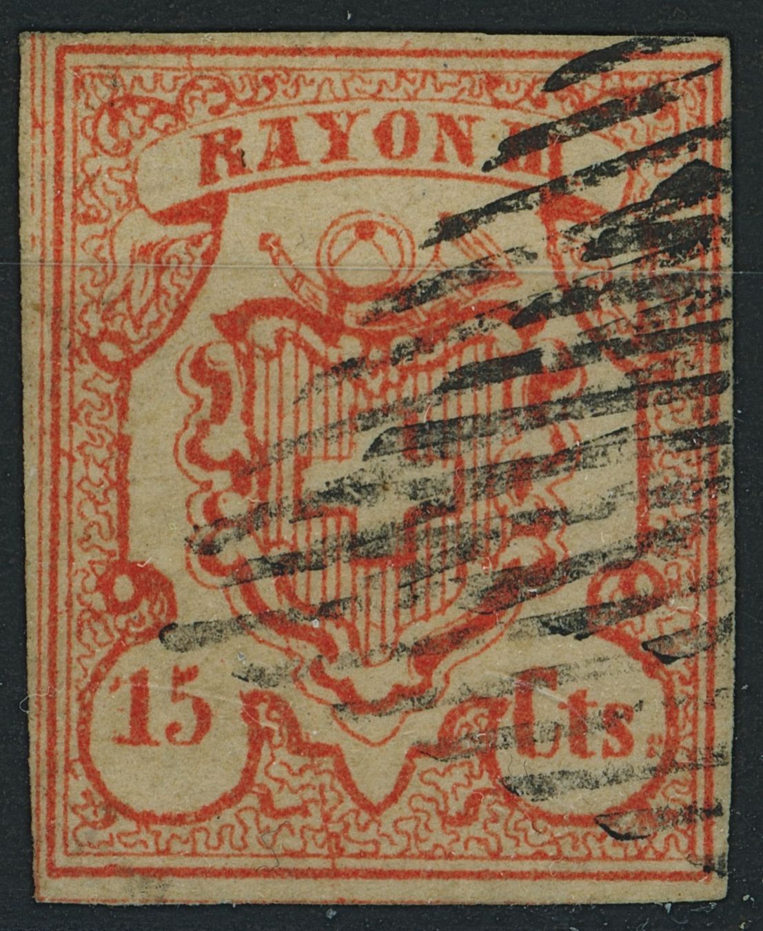 Tutti i francobolli: 1852 - Rayon III - Abart - gestempelt – Usato da Schindellegi venduto da leecollect