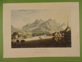 UNTERSEEN, ALTKOLORIERTE AQUATINTA 1821