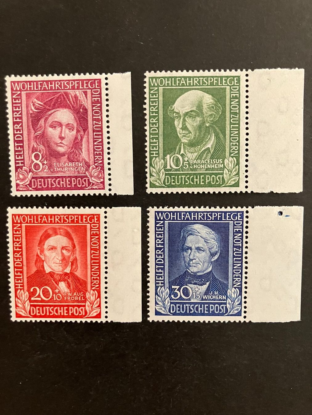 Tutti i francobolli: BRD 1949, Mi 117-20, **, KP 110.-- – Usato da Würenlos venduto da Eulenpostuhu