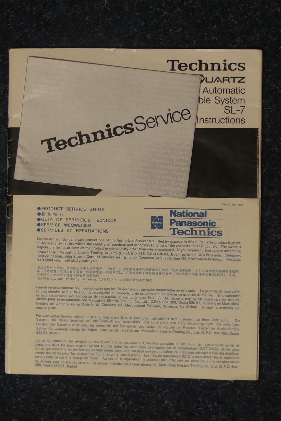 Technics Giradischi: Technics SL-7 Plattenspieler Direct Drive Automatic guter... – Usato da Tägerwilen venduto da schtephschen 9