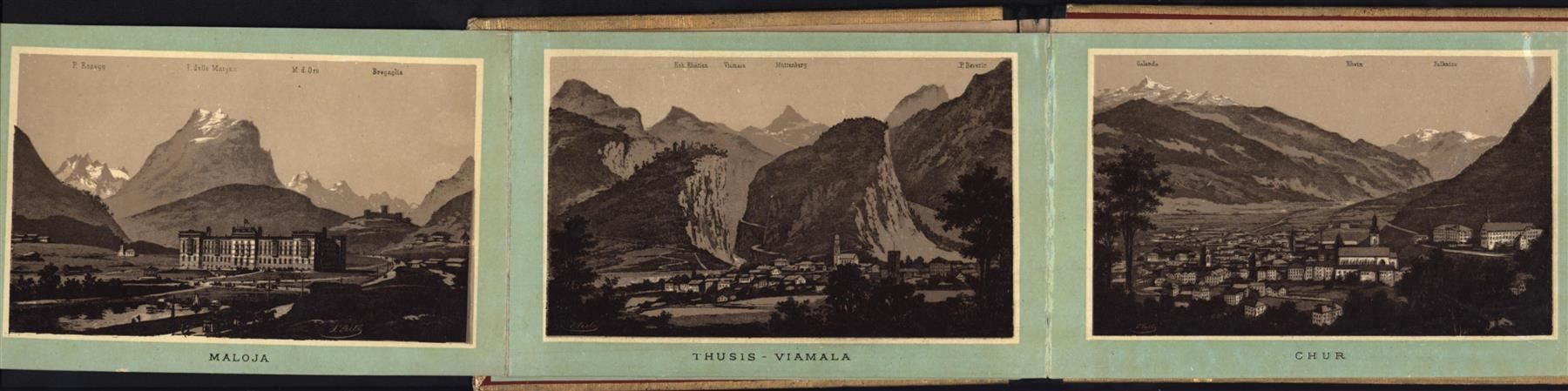 Incisioni: Ragaz, Engadin Leporello – Usato da Rafz venduto da Helvet32 5