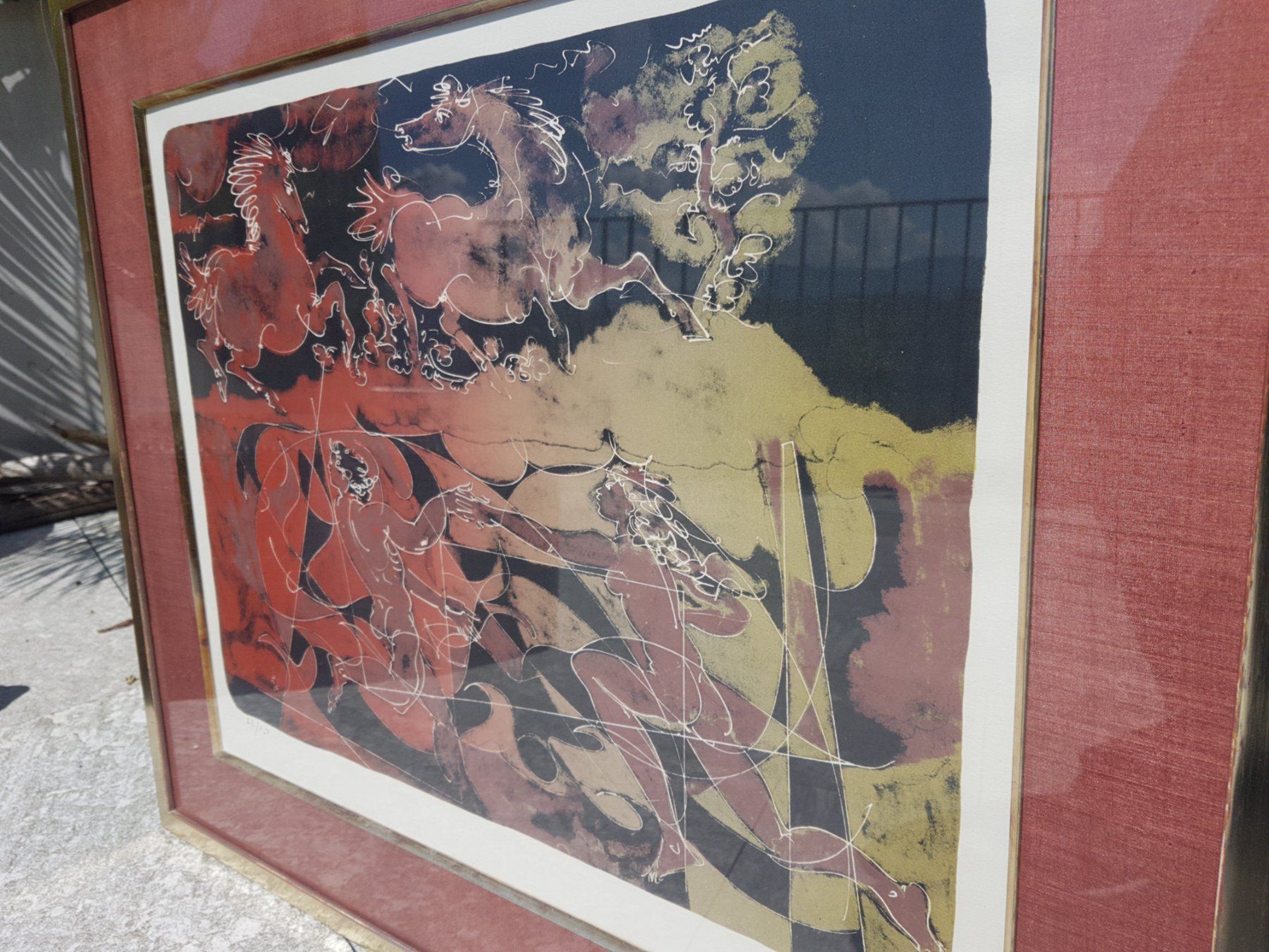 Grafiken & Lithographien: Originallithografie von Hans Erni – Gebraucht aus Schmerikon von Oxbow 3
