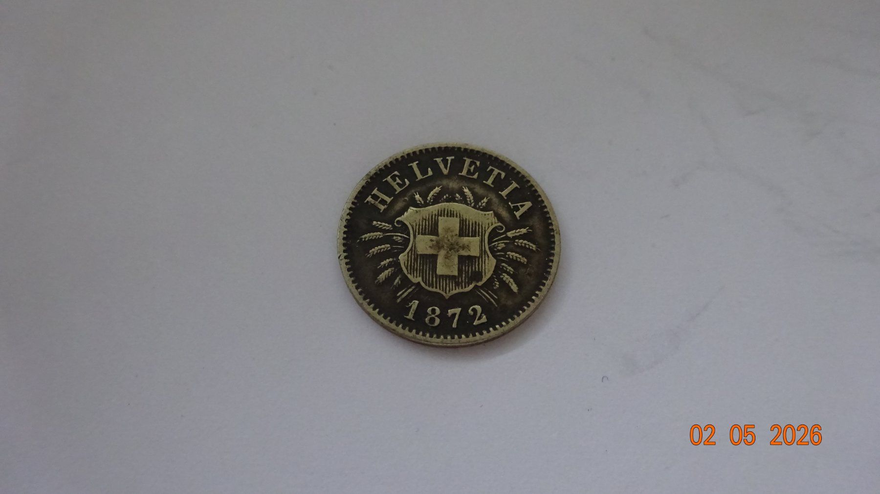 Tutti le monete: 5 Rappen 1872 billon – Usato da bassecourt venduto da Oursvert 1