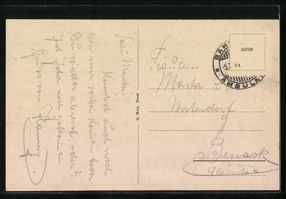 Cartoline postali: St. Gallen, Sanatorium Obere Waid, Stras – Usato da Berlin venduto da bartko-reher 1