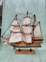 Antike Segelschiff "Revenge" Schiffsmodell Holz 25X25cm