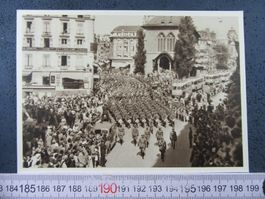SCHWEIZER ARMEE MILITÄR PARADE TRUPPENAUFMARSCH 1940-1943 AK