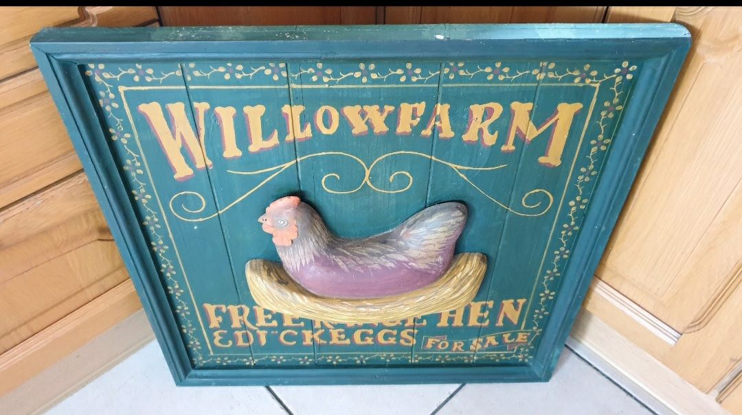 Poster & Bilder: HOLZ-BILD WILLOWFARM - DEKO/EINRICHTUNG/WERBUNG – Gebraucht aus Wengi b. Büren von Ot1000 1