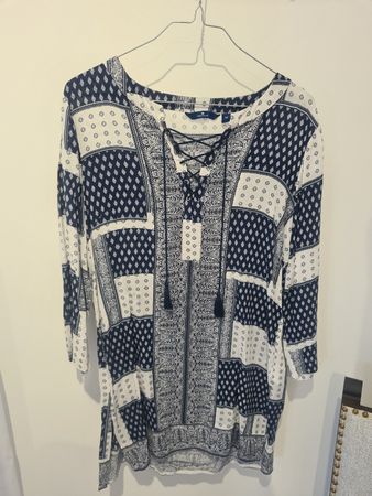 Tom Tailor Tunika, Gr. 36, Blau/Weiss - Super Zustand!