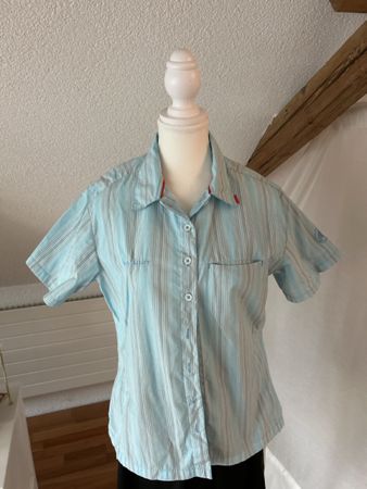 Damenbluse kurzarm Mammut Grösse L gestreift gut