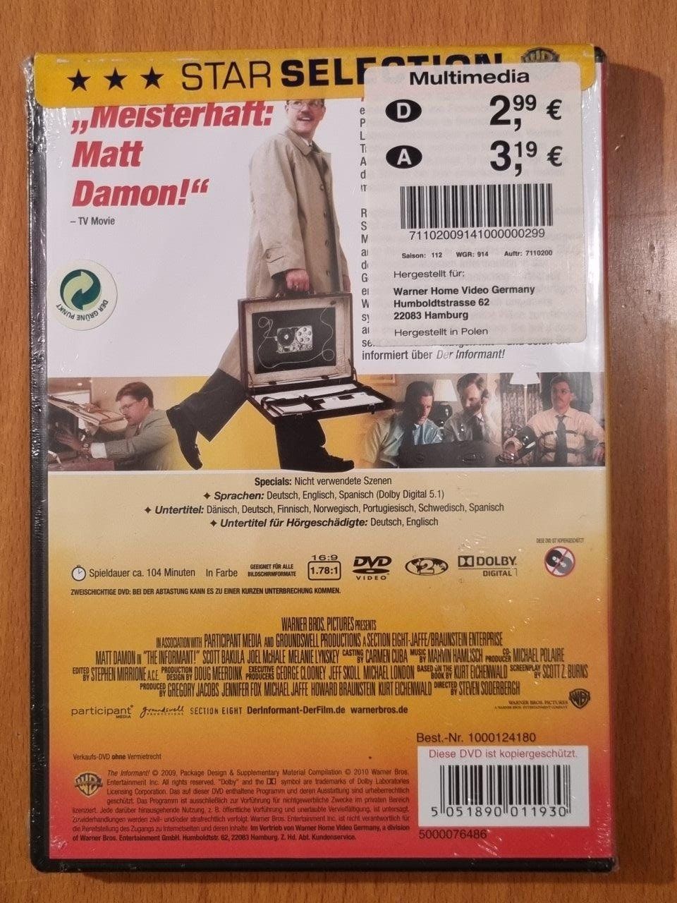 Alle DVDs: DVD: Der Informant -> NEU – Neu und originalverpackt aus Ehrendingen von Thomas_2 1