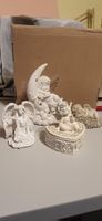 4 Engelfiguren 1x Kunstst. mit Beleuchtung (Mond) 1 Schatull