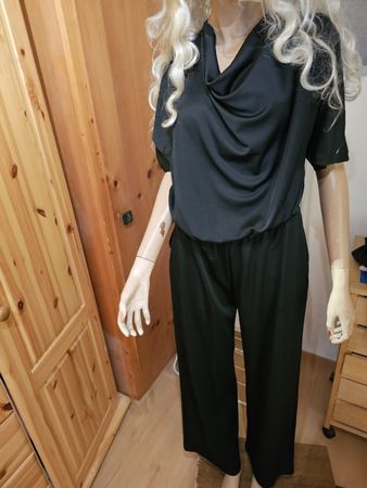 edler schwarzer Hosenanzug gr.XL