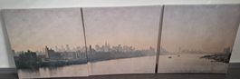 3-teiliges Bild Stadtansicht NEW YORK NYC Skyline 