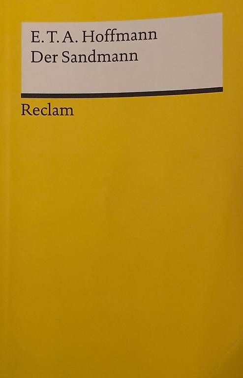 Bücher: Der Sandmann - E.T.A. Hoffmann + Analyse & Interpretation – Gebraucht aus Murten von leonie_tutti
