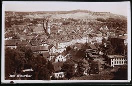 Fotografie Winterthur, Stadtansicht mit 