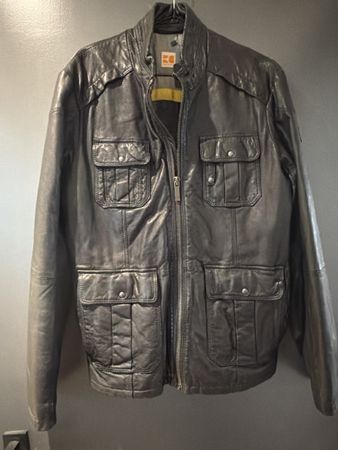 Hugo Boss Orange Lederjacke, Grösse 50