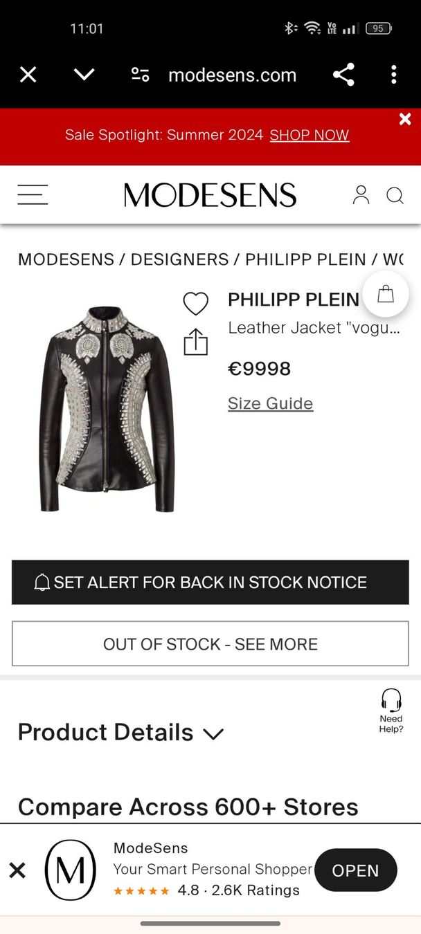 Philipp Plein Giacche: Philipp Plein Lederjacke Grösse S mit Swarovsky – Usato da Winterthur venduto da style-and-design.zrh 7