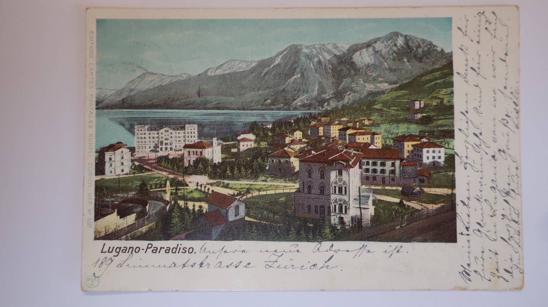 Cartoline postali: Lugano Paradiso 1901 – Usato da Cormoret venduto da Pascalll2001 1