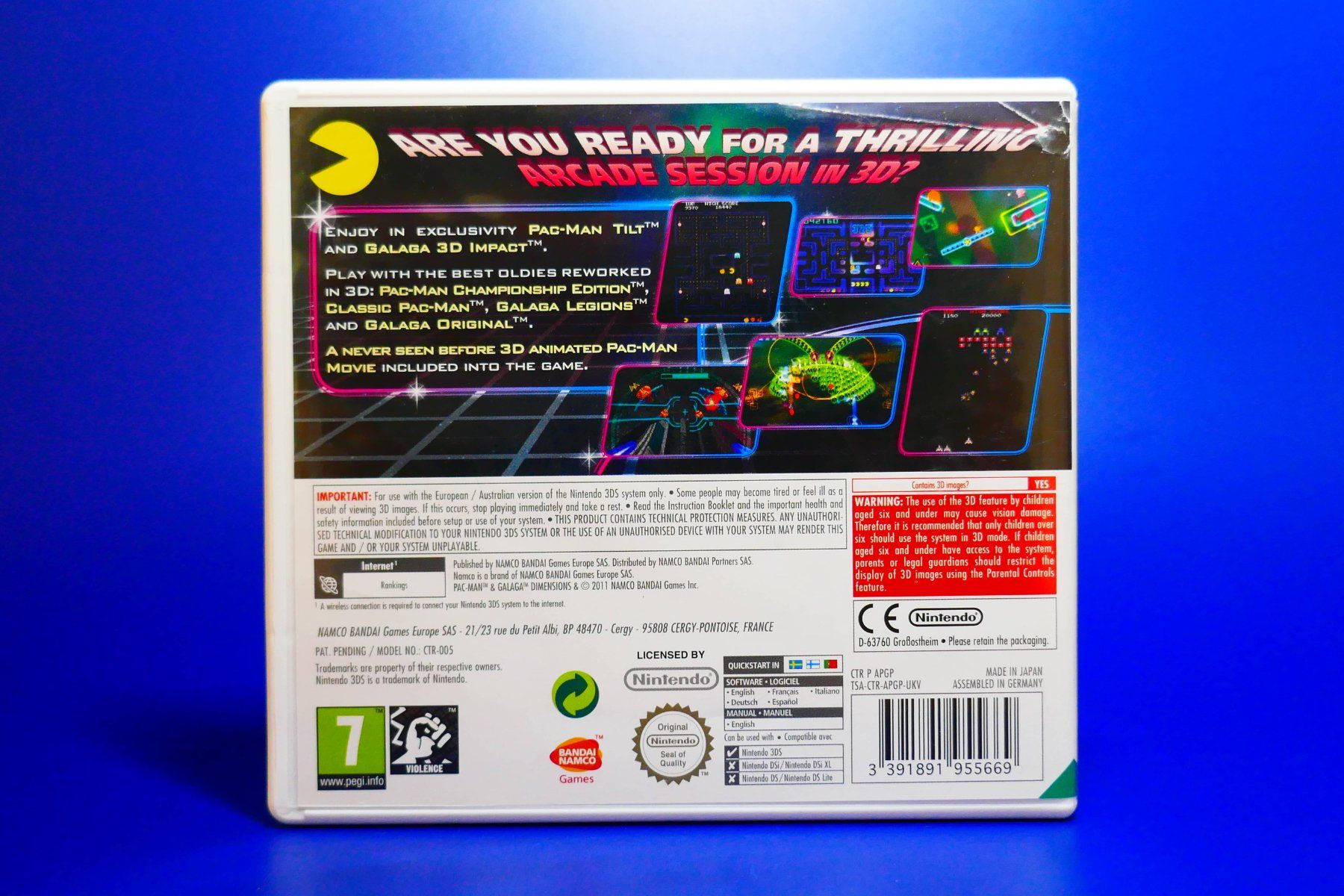 Nintendo Giochi: Pac-Man & Galaga : Dimensions & VIP - Nintendo 3DS – Usato da Vuarrens venduto da Espace-Retro 3
